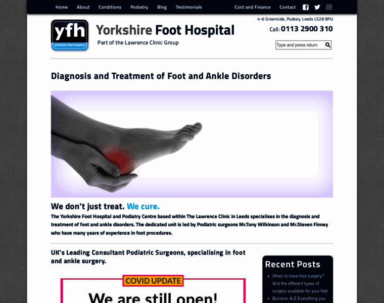 Yorkshirefoothospital.com thumbnail