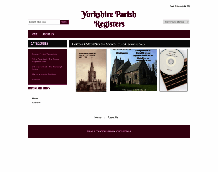 Yorkshireparishregisters.com thumbnail