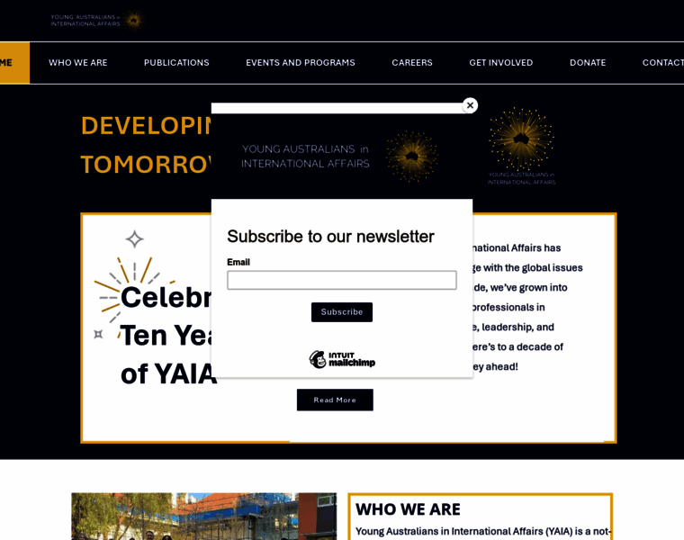 Youngausint.org.au thumbnail