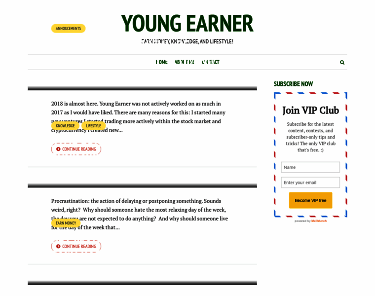 Youngearner.com thumbnail