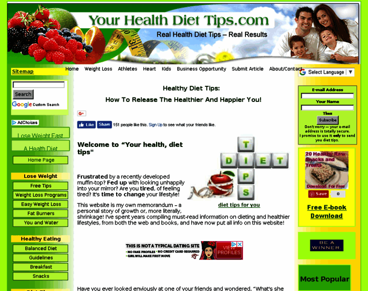 Your-health-diet-tips.com thumbnail