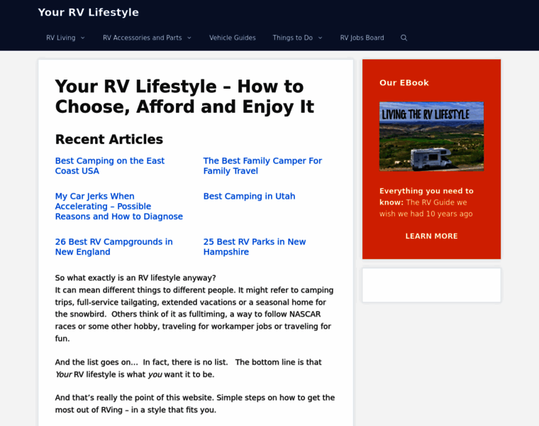 Your-rv-lifestyle.com thumbnail