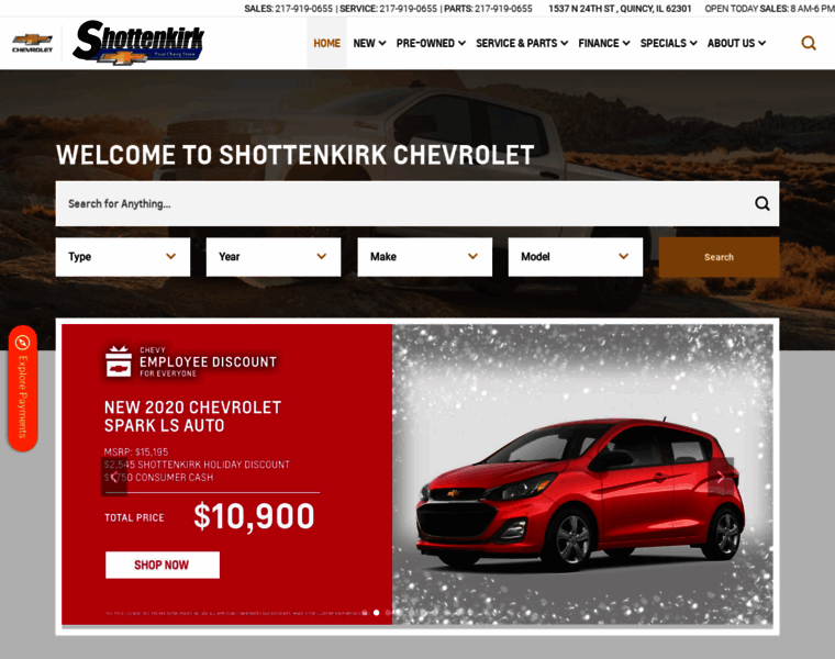 Yourchevystore.com thumbnail