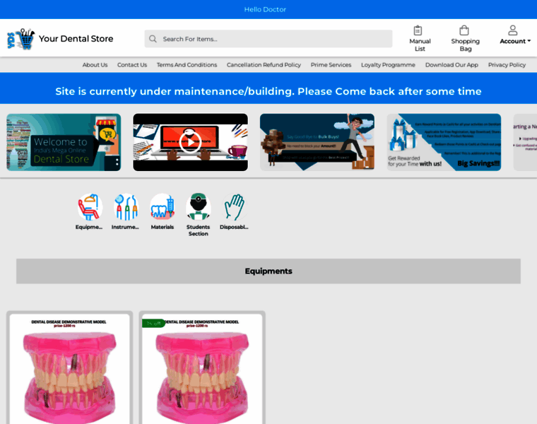 Yourdentalstore.in thumbnail