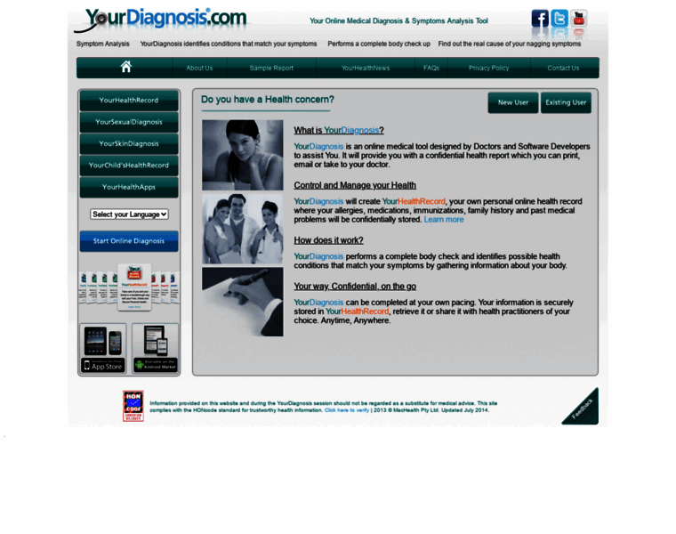 Yourdiagnosis.com thumbnail