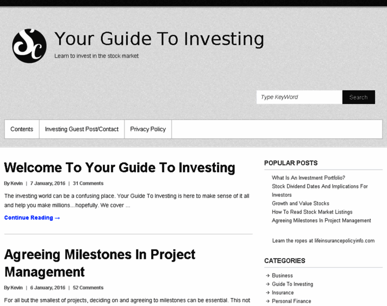 Yourguidetoinvesting.com thumbnail