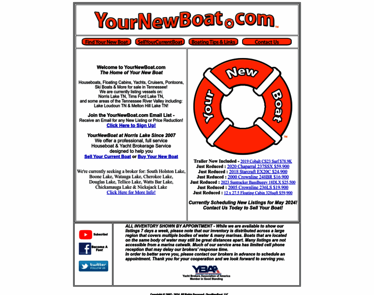 Yournewboat.com thumbnail