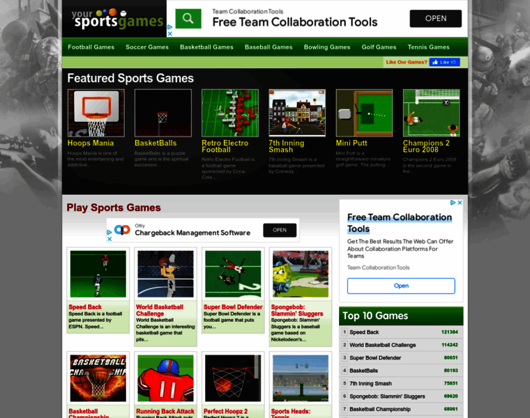 Yoursportsgames.com thumbnail