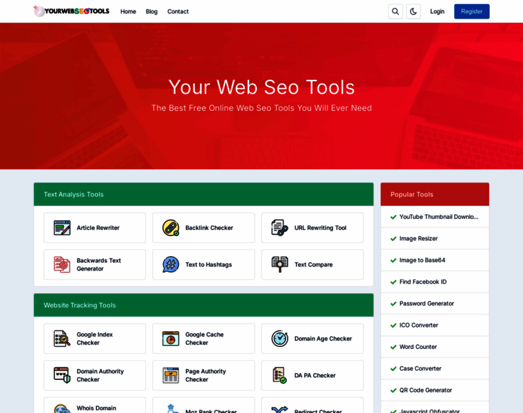 Yourwebseotools.com thumbnail