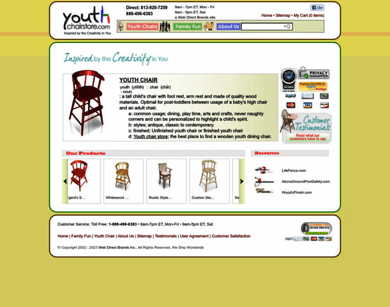 Youthchairstore.com thumbnail