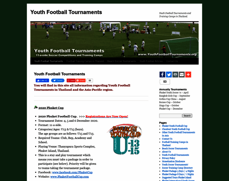 Youthfootballtournaments.org thumbnail