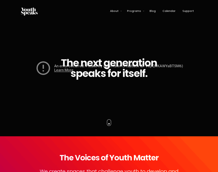 Youthspeaks.org thumbnail