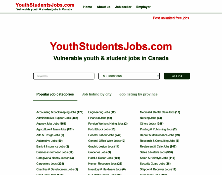Youthstudentsjobs.com thumbnail Youthstudentsjobs.com thumbnail