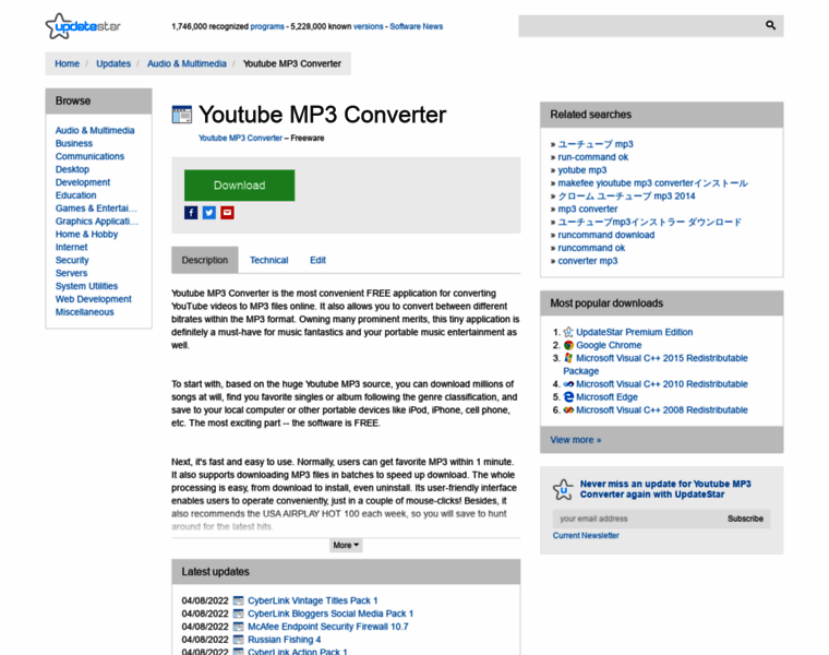 Youtube-mp3-converter.updatestar.com thumbnail
