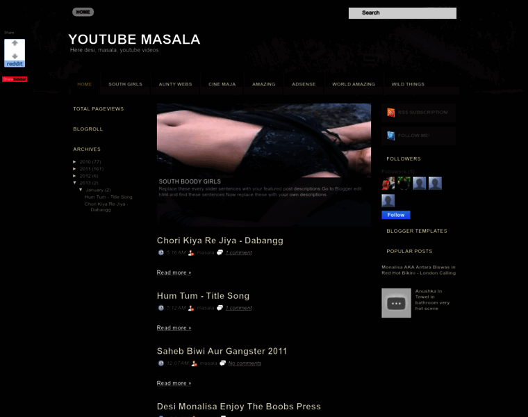 Youtubemasalavideo.blogspot.in thumbnail