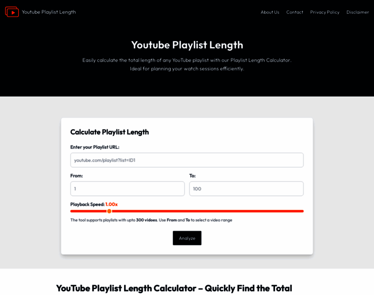Ytplaylistlength.org thumbnail Ytplaylistlength.org thumbnail
