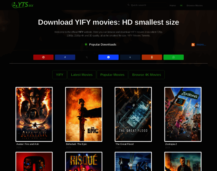 yts-official.app at WI. YTS: The Official Home of YIFY Movies Download ...