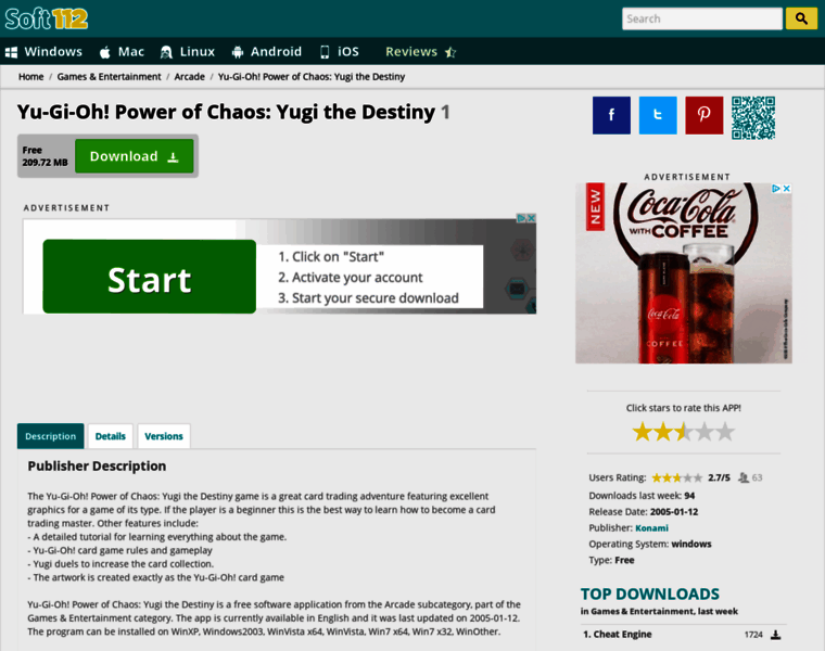 Yu-gi-oh-power-of-chaos-yugi-the-destiny.soft112.com thumbnail