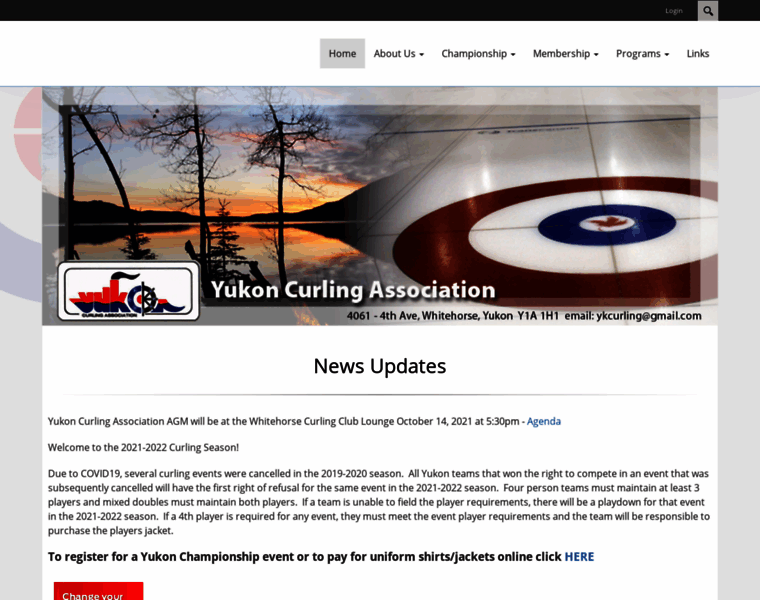 Yukoncurling.ca thumbnail