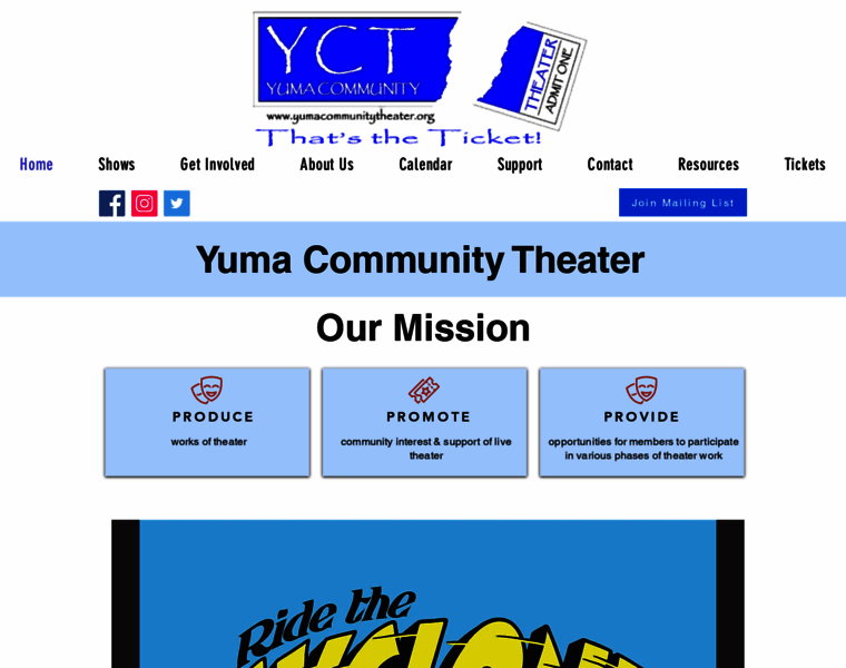 Yumacommunitytheater.org thumbnail