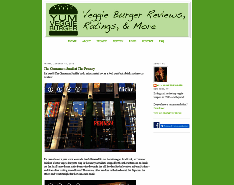 Yumveggieburger.com thumbnail