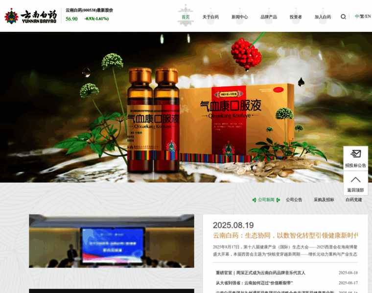 Yunnanbaiyao.com.cn thumbnail