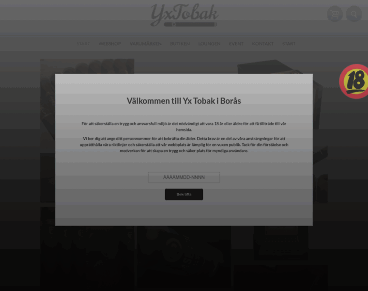 Yx-tobak.se thumbnail