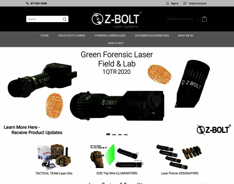 Z-bolt-laser-systems.com thumbnail