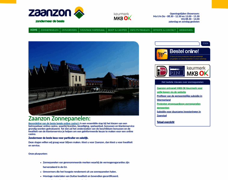 Zaanzon.nl thumbnail