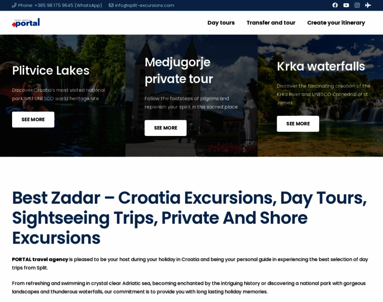 Zadar-excursions.com thumbnail