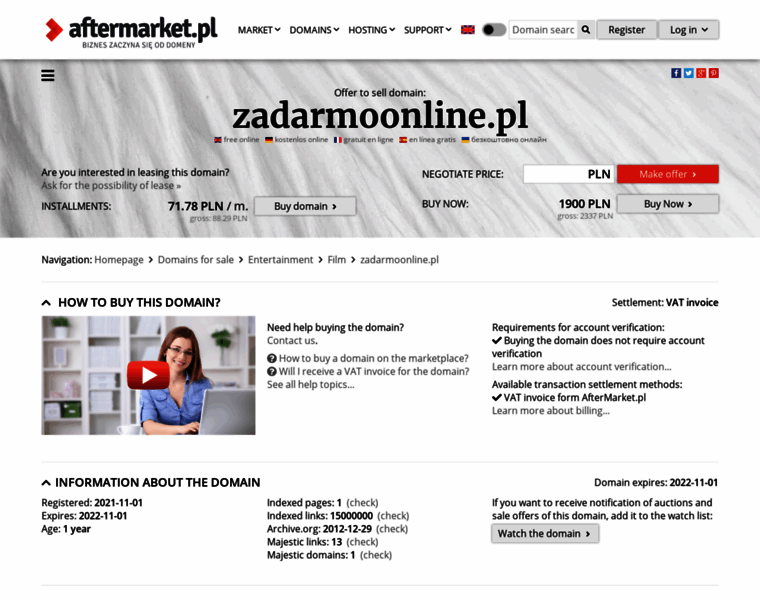Zadarmoonline.pl thumbnail