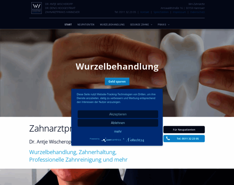 Zahnarzt-hannover-mitte.de thumbnail