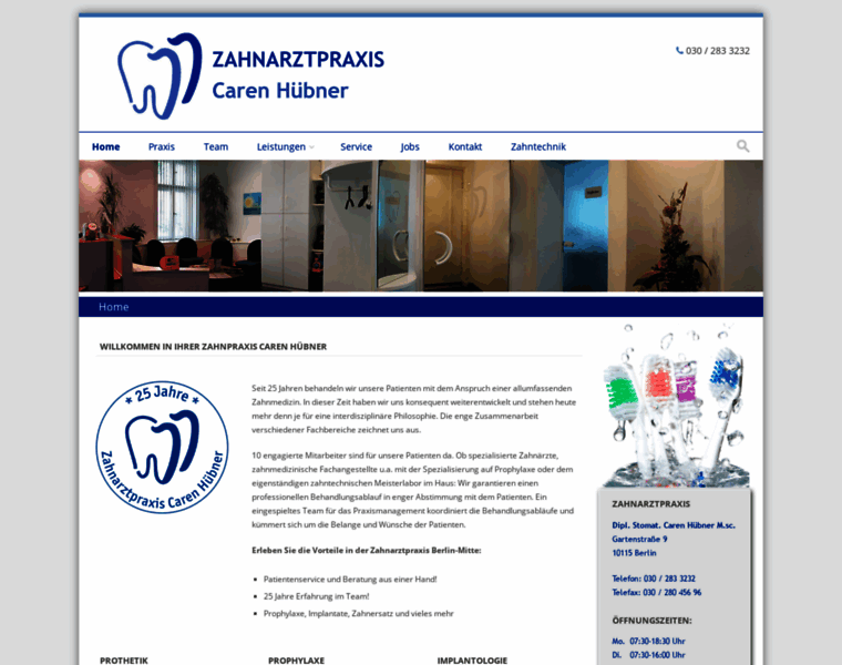 Zahnarztpraxis-huebner.de thumbnail