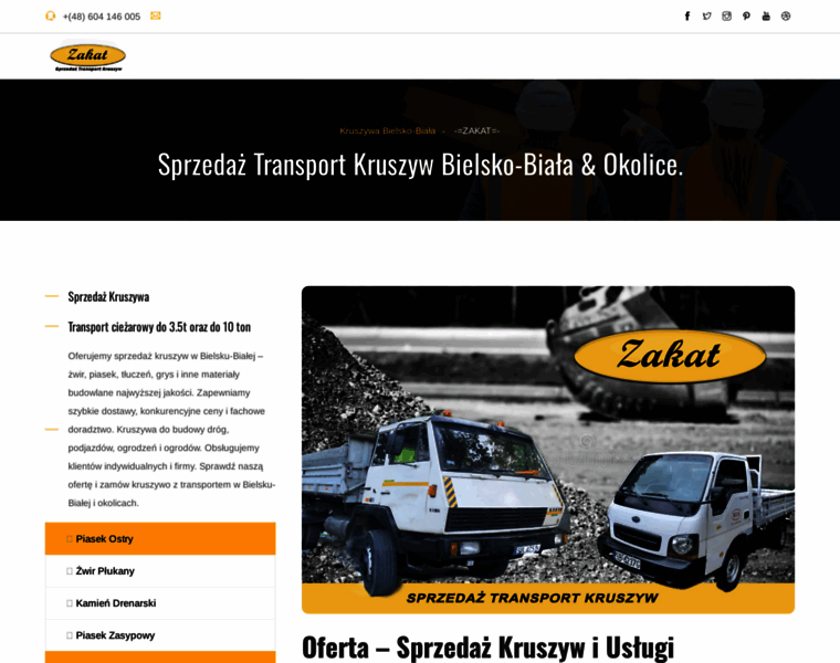 Zakat-bielsko-biala-sprzedaz-transport-kruszyw.pl thumbnail