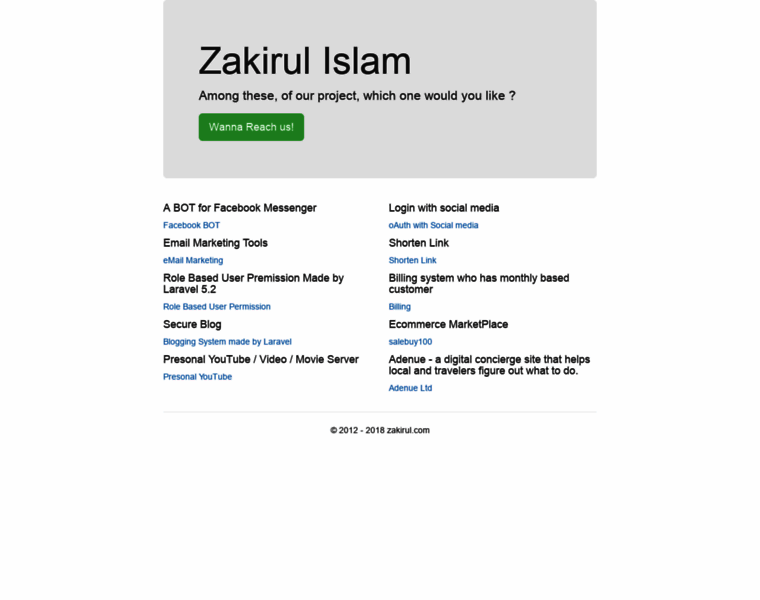 Zakirul.com thumbnail