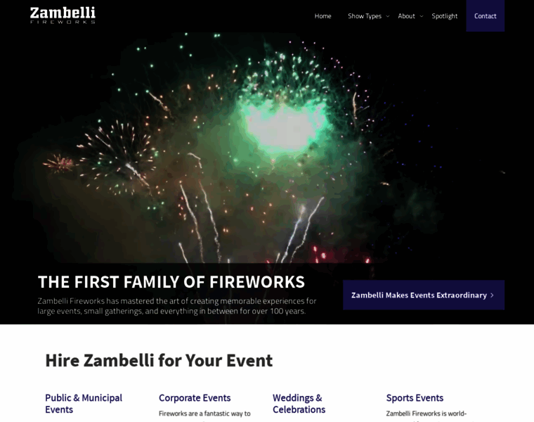Zambellifireworks.com thumbnail