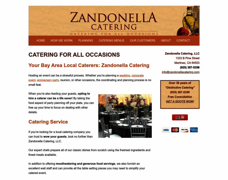 Zandonellacatering.com thumbnail