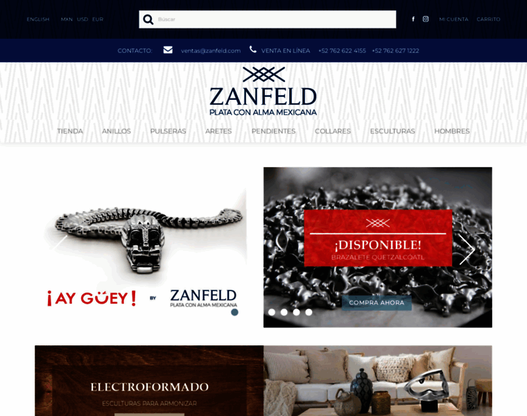 Zanfeldjewellery.com thumbnail