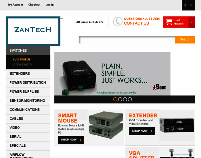 Zantech.com.au thumbnail
