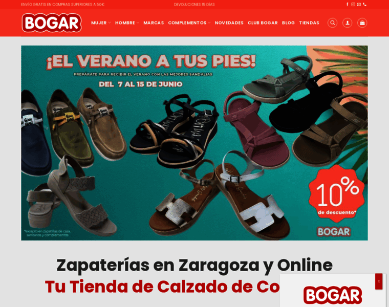 Zapateriasbogar.com thumbnail