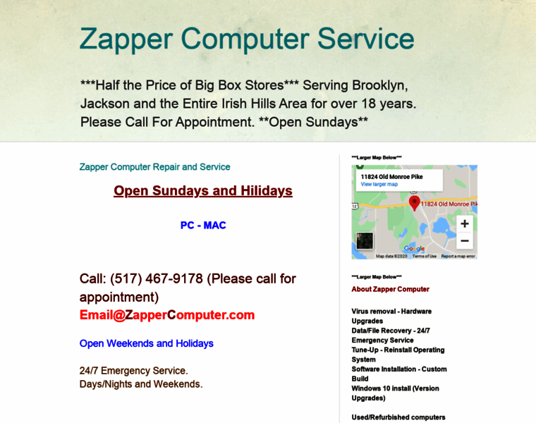Zappercomputer.com thumbnail