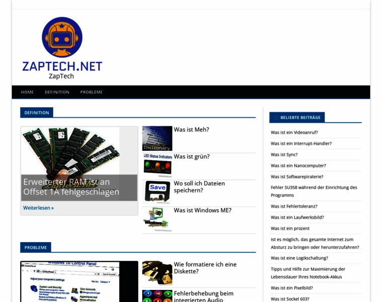 Zaptech.net thumbnail