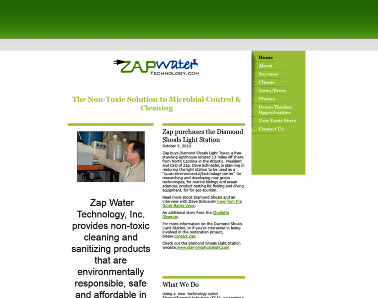 Zapwatertechnology.com thumbnail