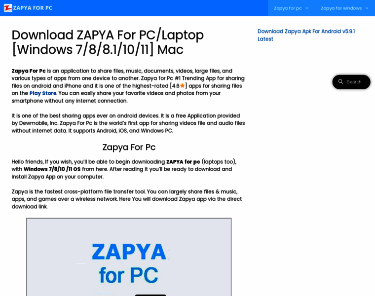 Zapyaforpc.online thumbnail
