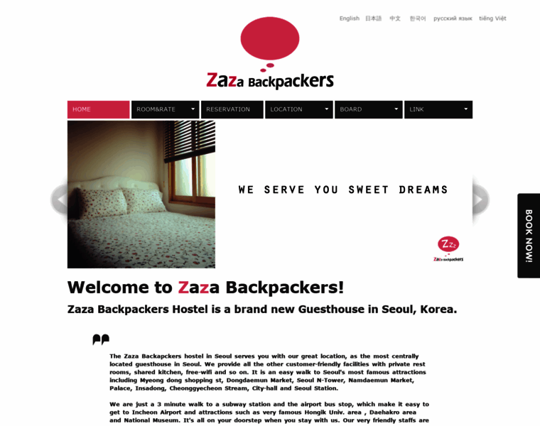 Zazabackpackers.com thumbnail