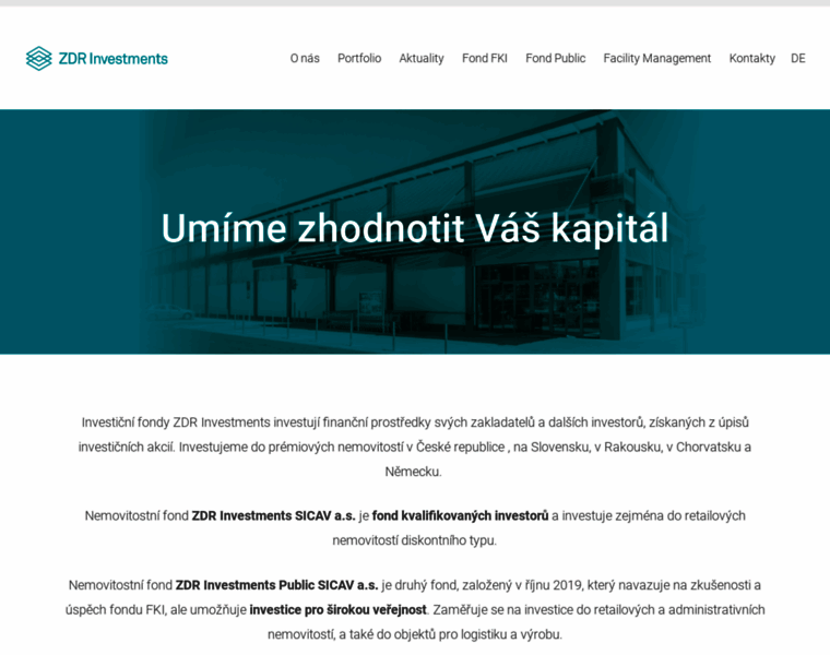 Zdrinvestments.cz thumbnail