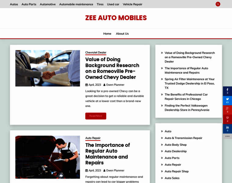 Zeeautomobiles.com thumbnail