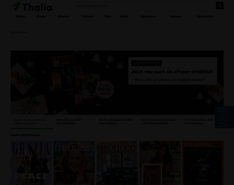 Zeitschriften-thalia.de thumbnail
