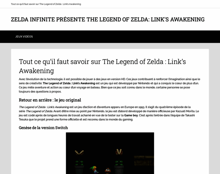 Zelda-infinite.com thumbnail