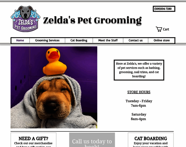 Zeldaspetgrooming.com thumbnail